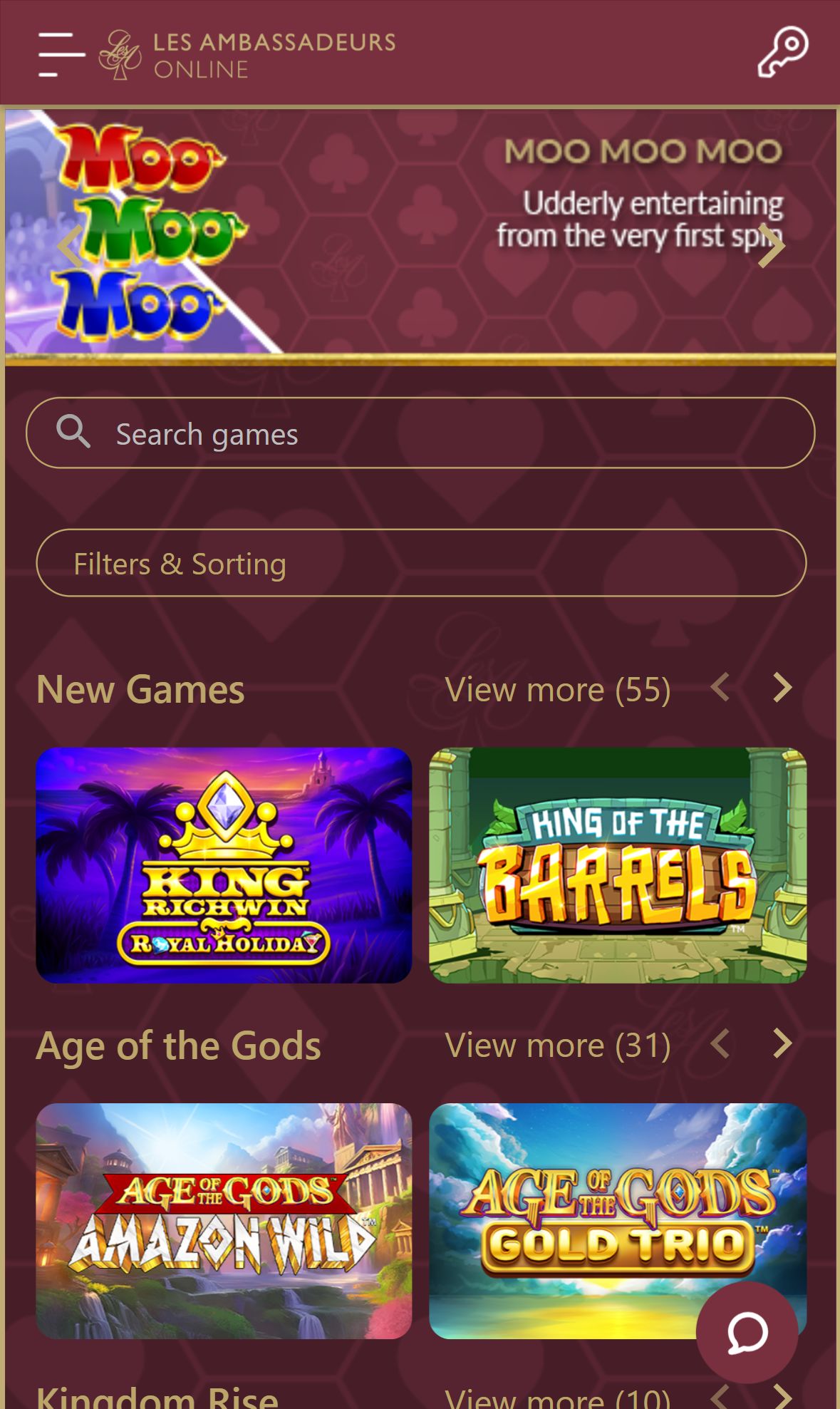 Lclubonline — Lobby (Mobile)