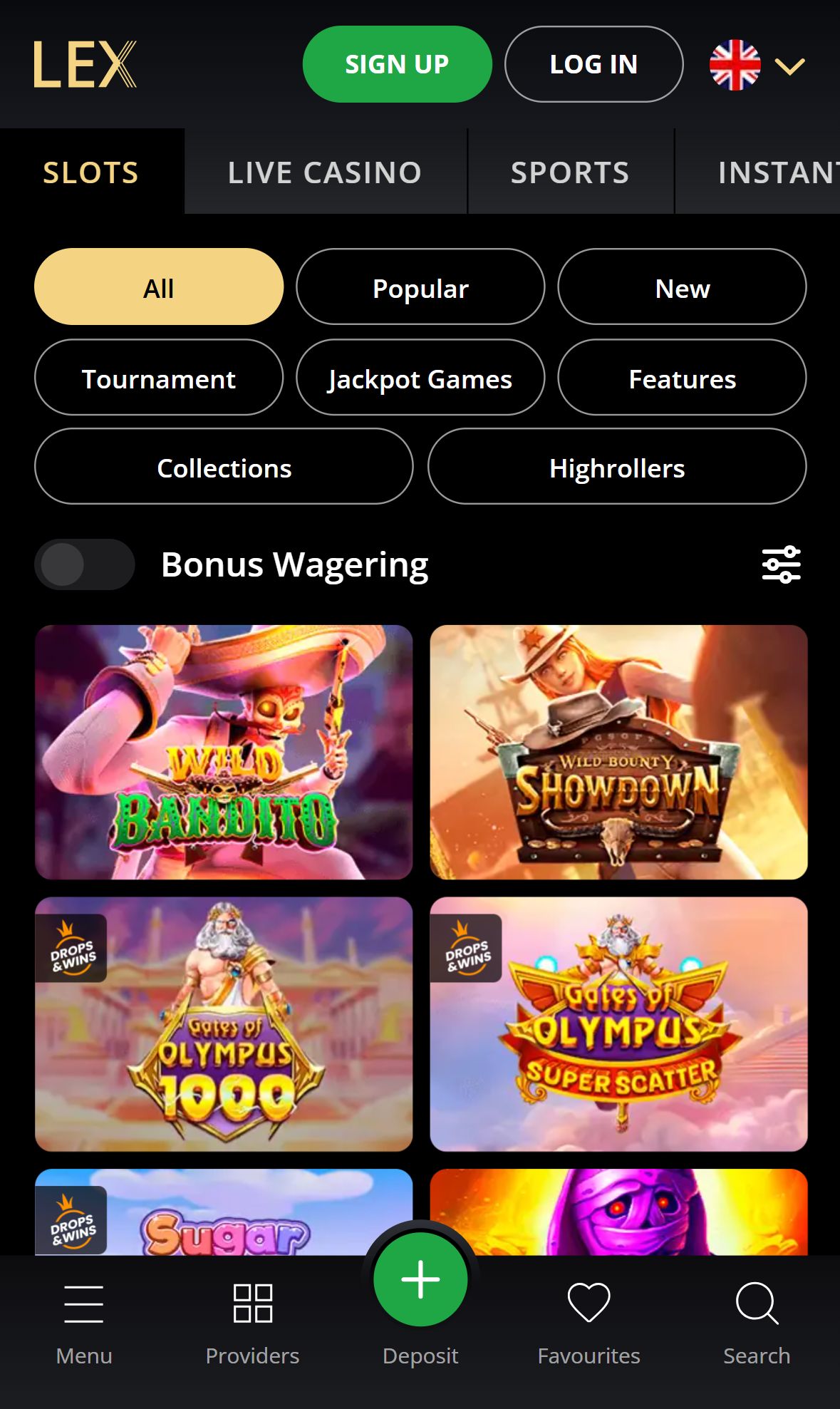 Lex — Lobby (Mobile)
