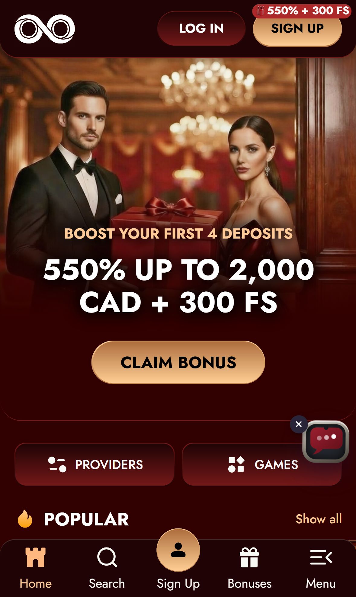 LoonieGold — Homepage (Mobile)