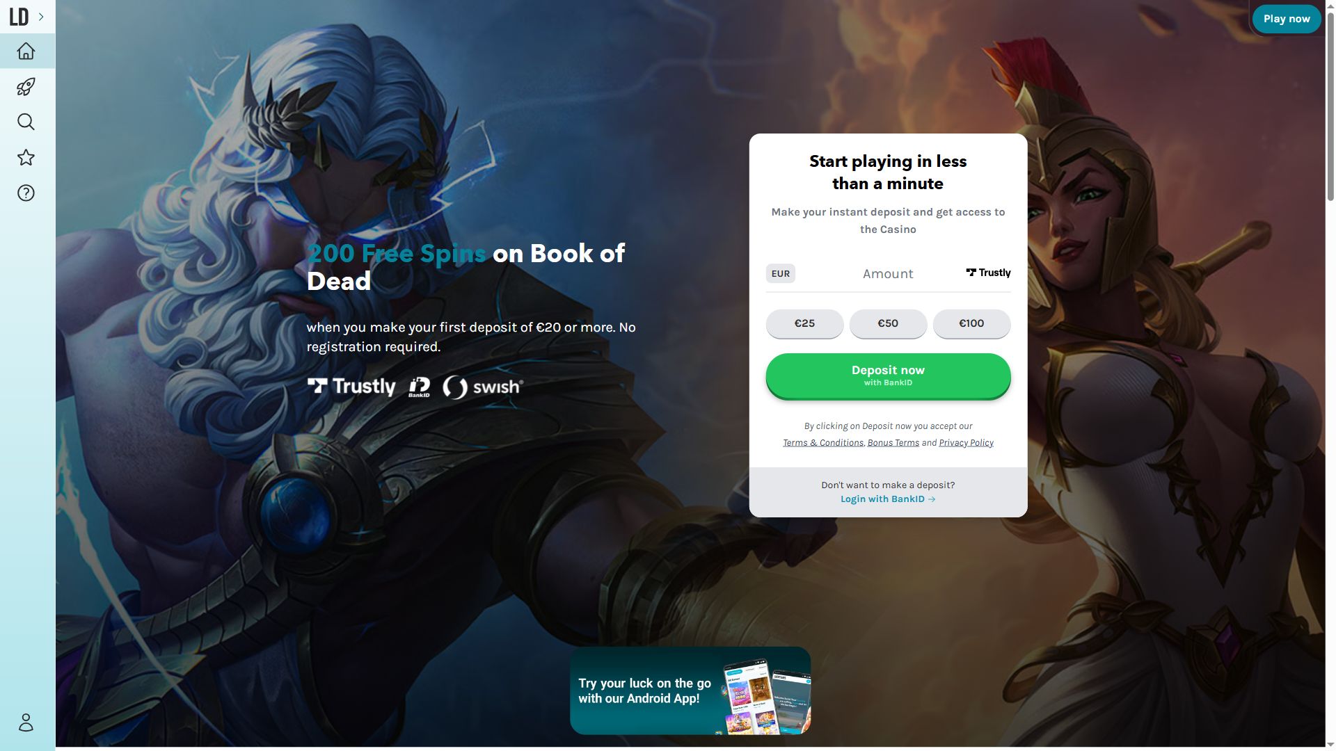 Lucky Days — Homepage (Desktop)