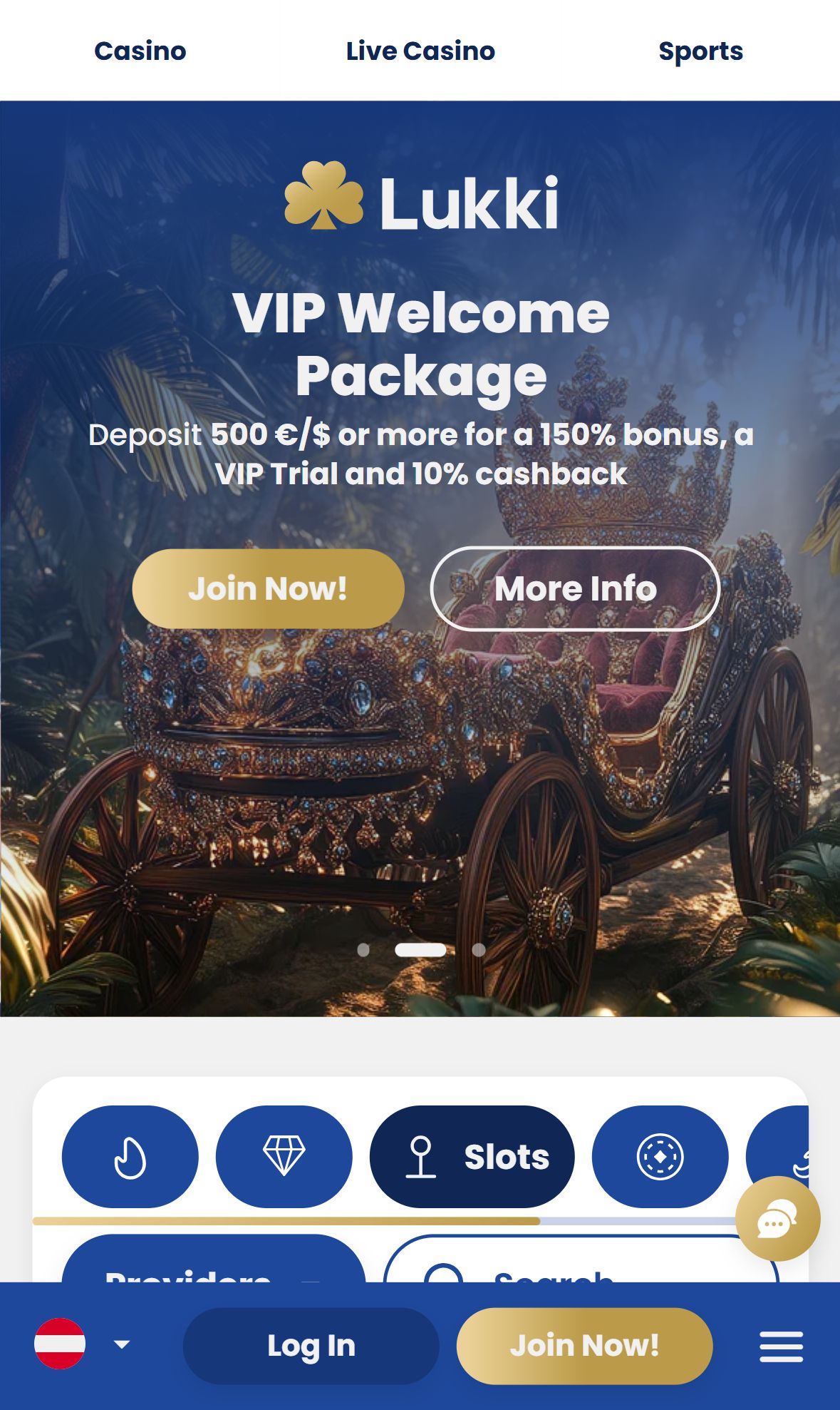 Lukki — Lobby (Mobile)