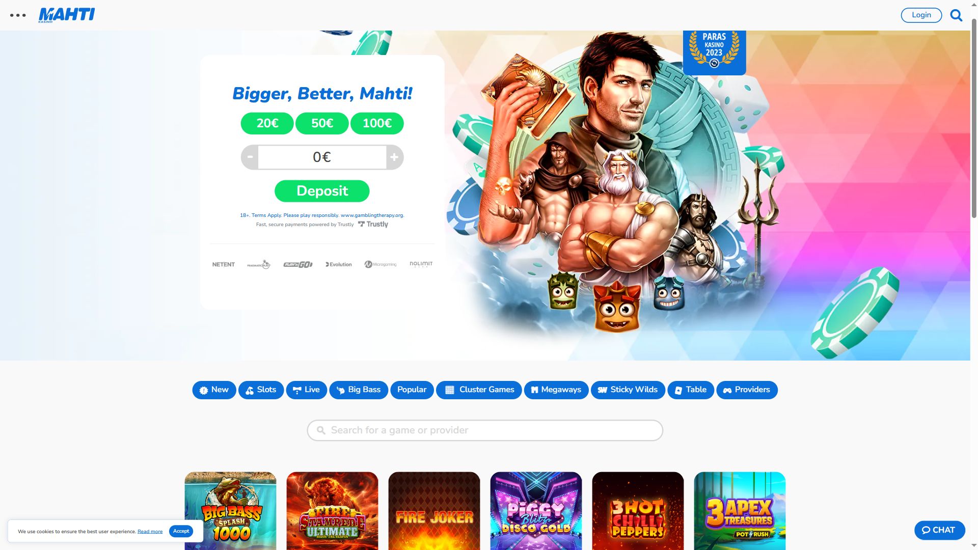 Mahti — Lobby (Desktop)