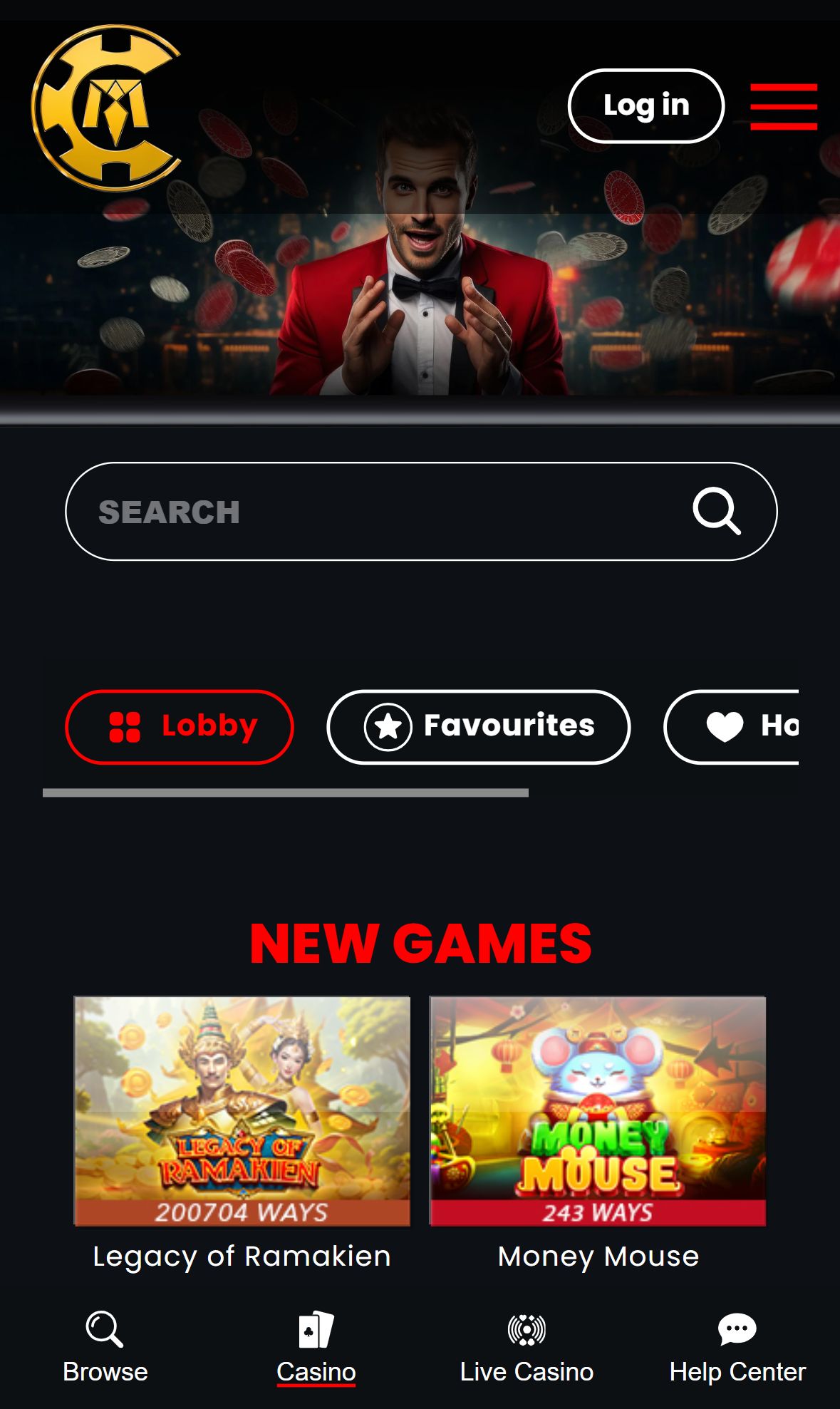 Man Club — Homepage (Mobile)
