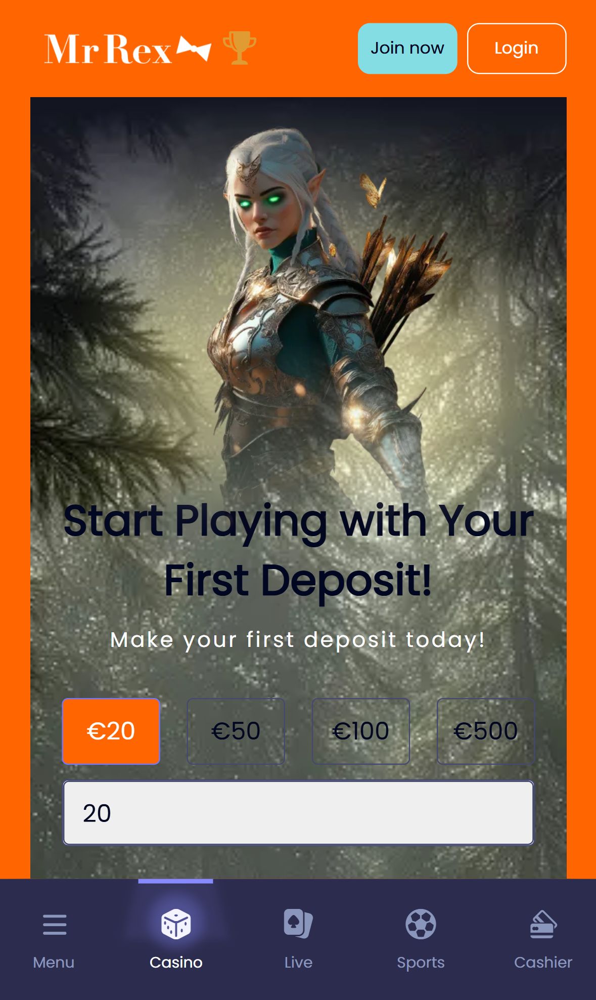 Mr Rex — Homepage (Mobile)