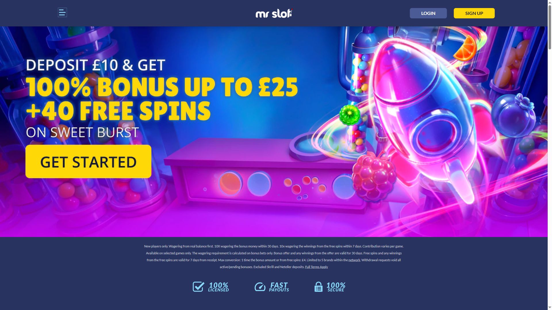 MrSlot — Homepage (Desktop)
