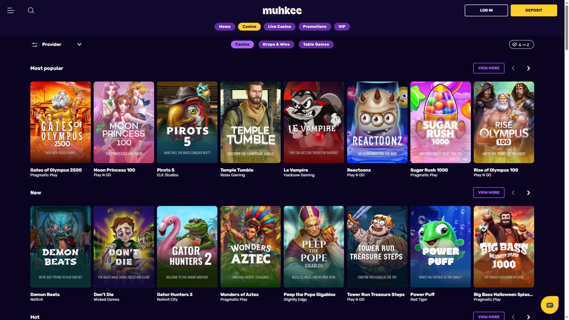 Muhkee — Lobby (Desktop)