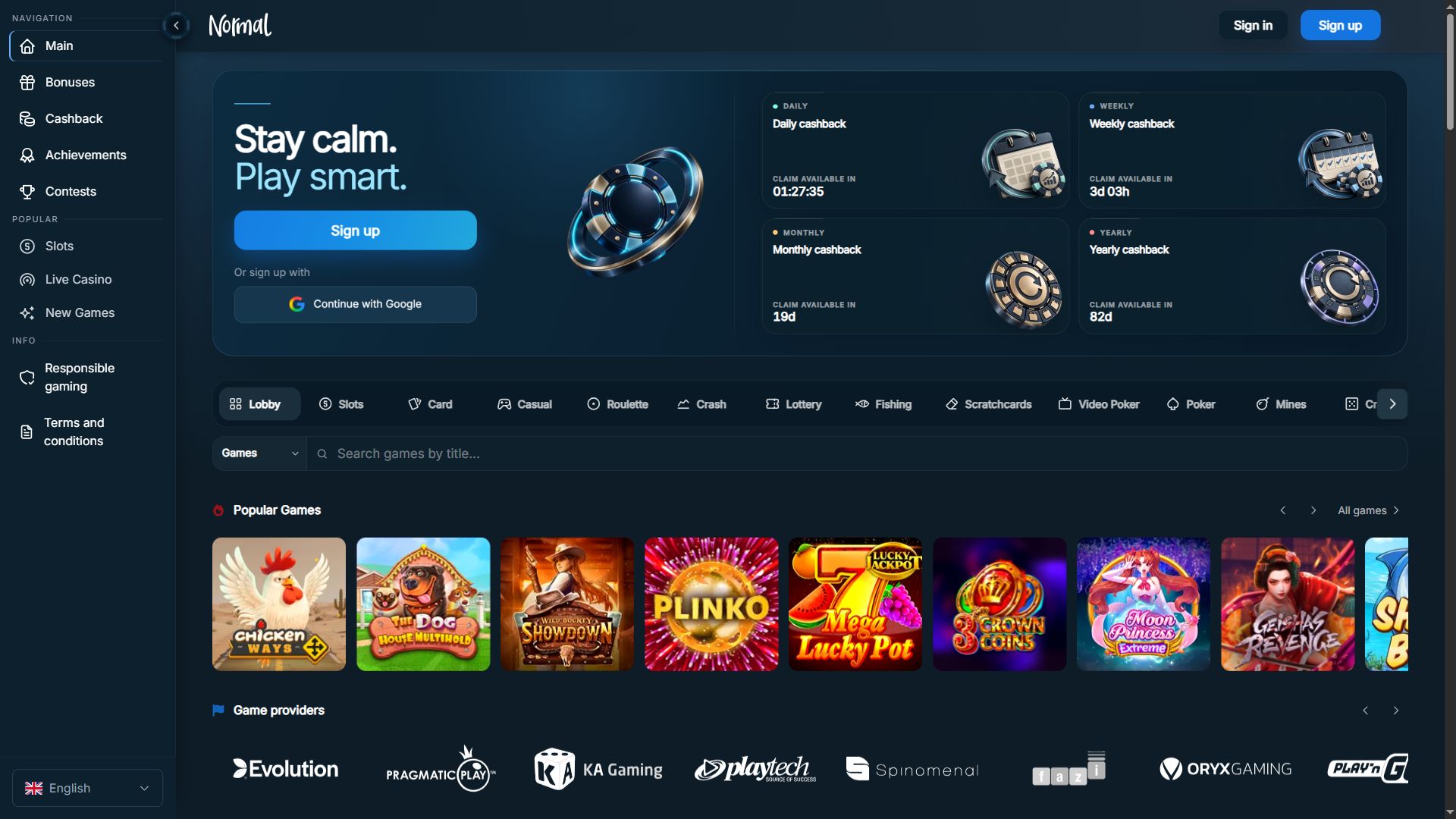 Normal — Homepage (Desktop)