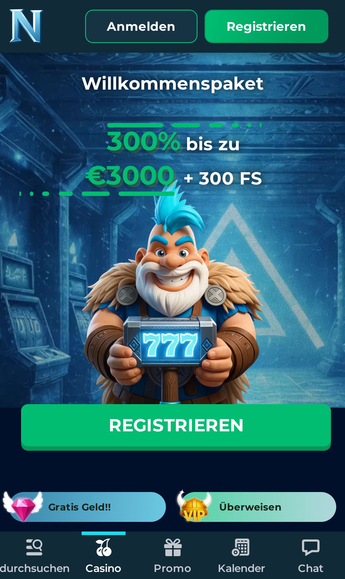 NorseWin — Startseite (Mobil)