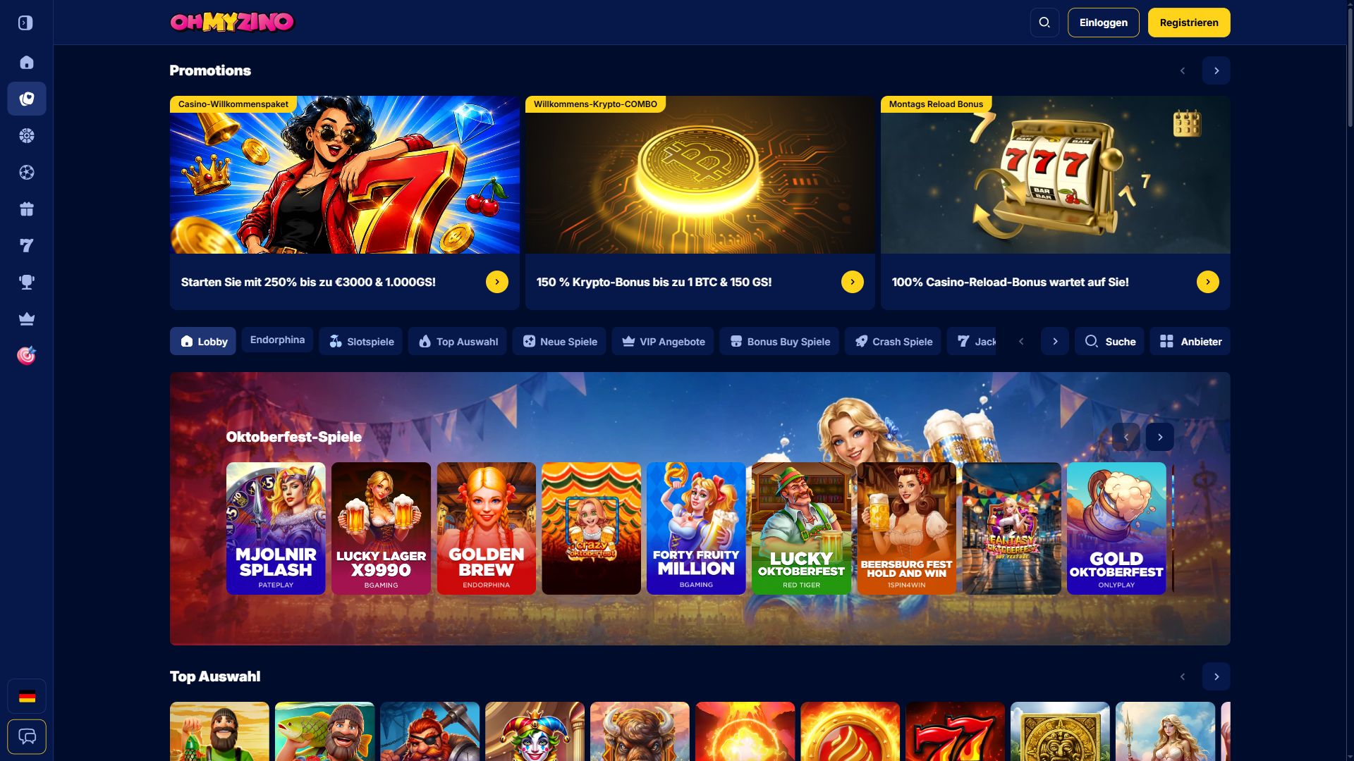 OhMyZino — Lobby (Desktop)