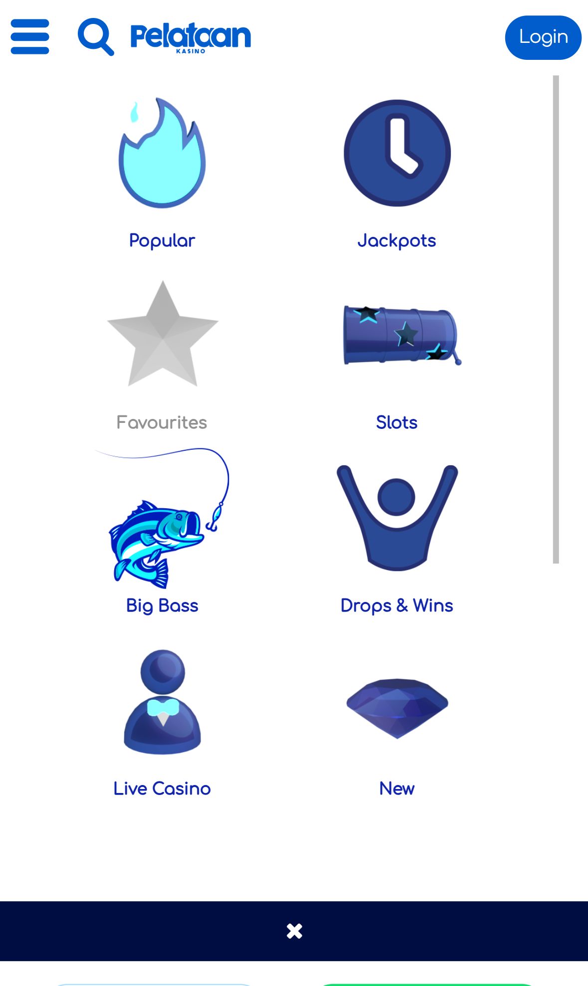 Pelataan — Lobby (Mobile)