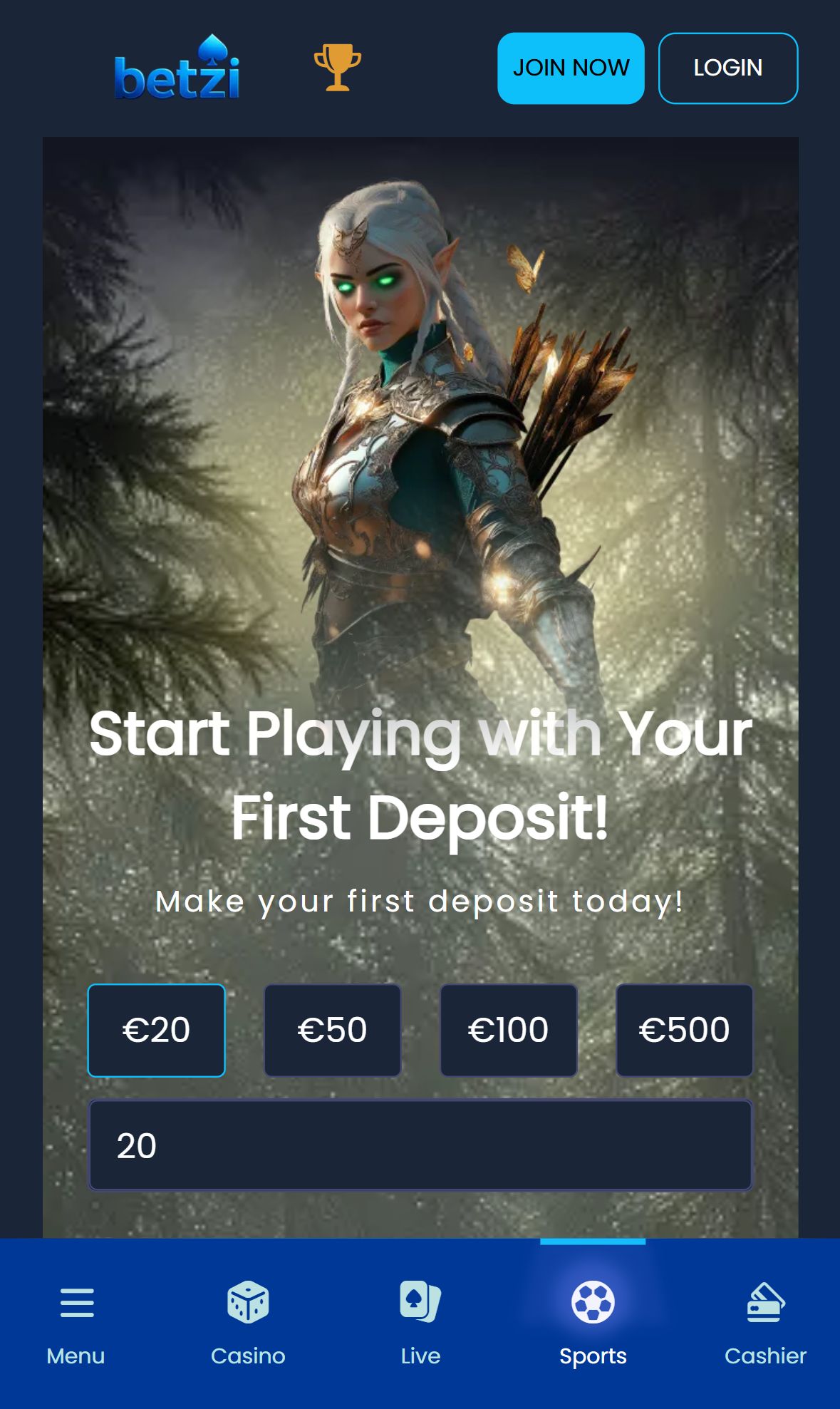 Play — Homepage (Mobile)