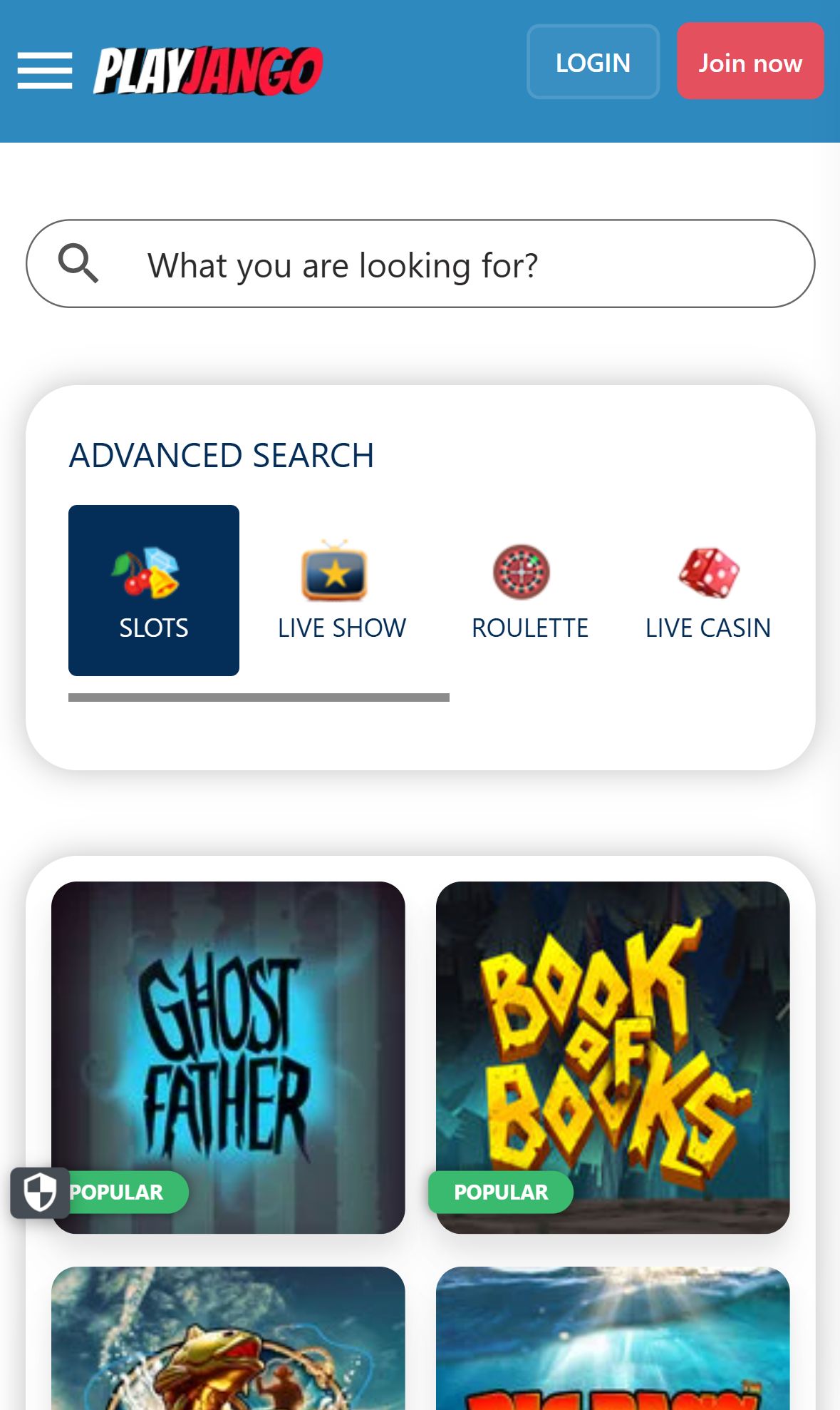 Play Jango — Lobby (Mobile)