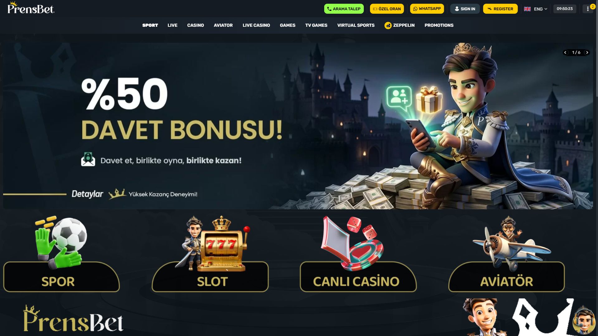 Prensbet — Homepage (Desktop)