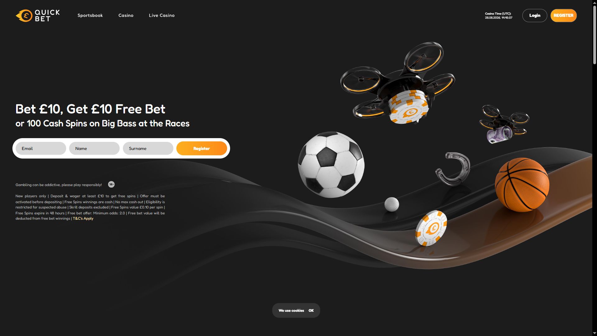 Quickbet — Homepage (Desktop)