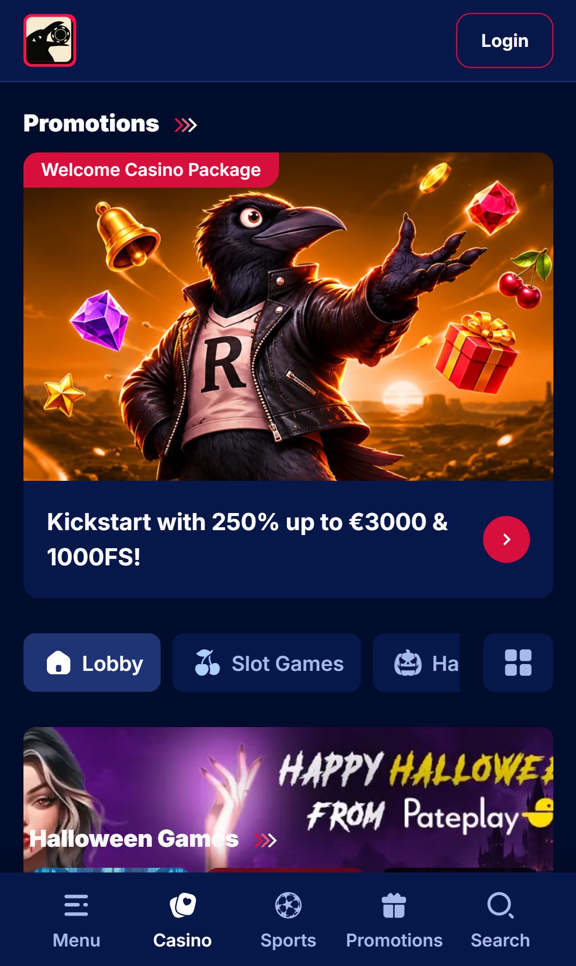 Reel Raven — Homepage (Mobile)