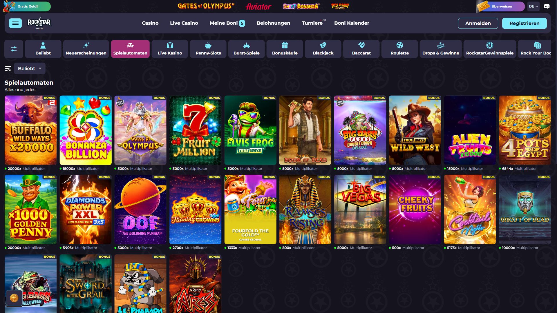 RockstarWin — Lobby (Desktop)