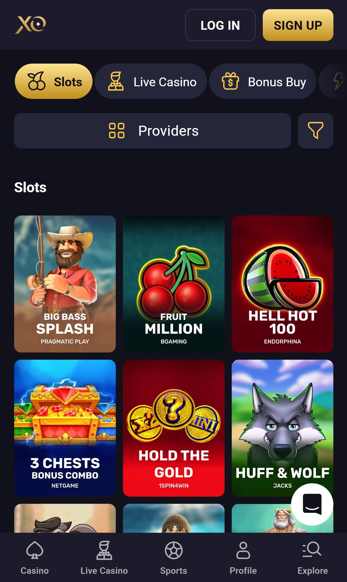 Rollxo — Lobby (Mobile)