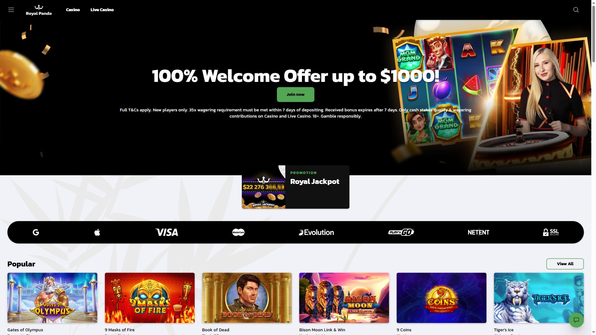 Royal Panda — Homepage (Desktop)