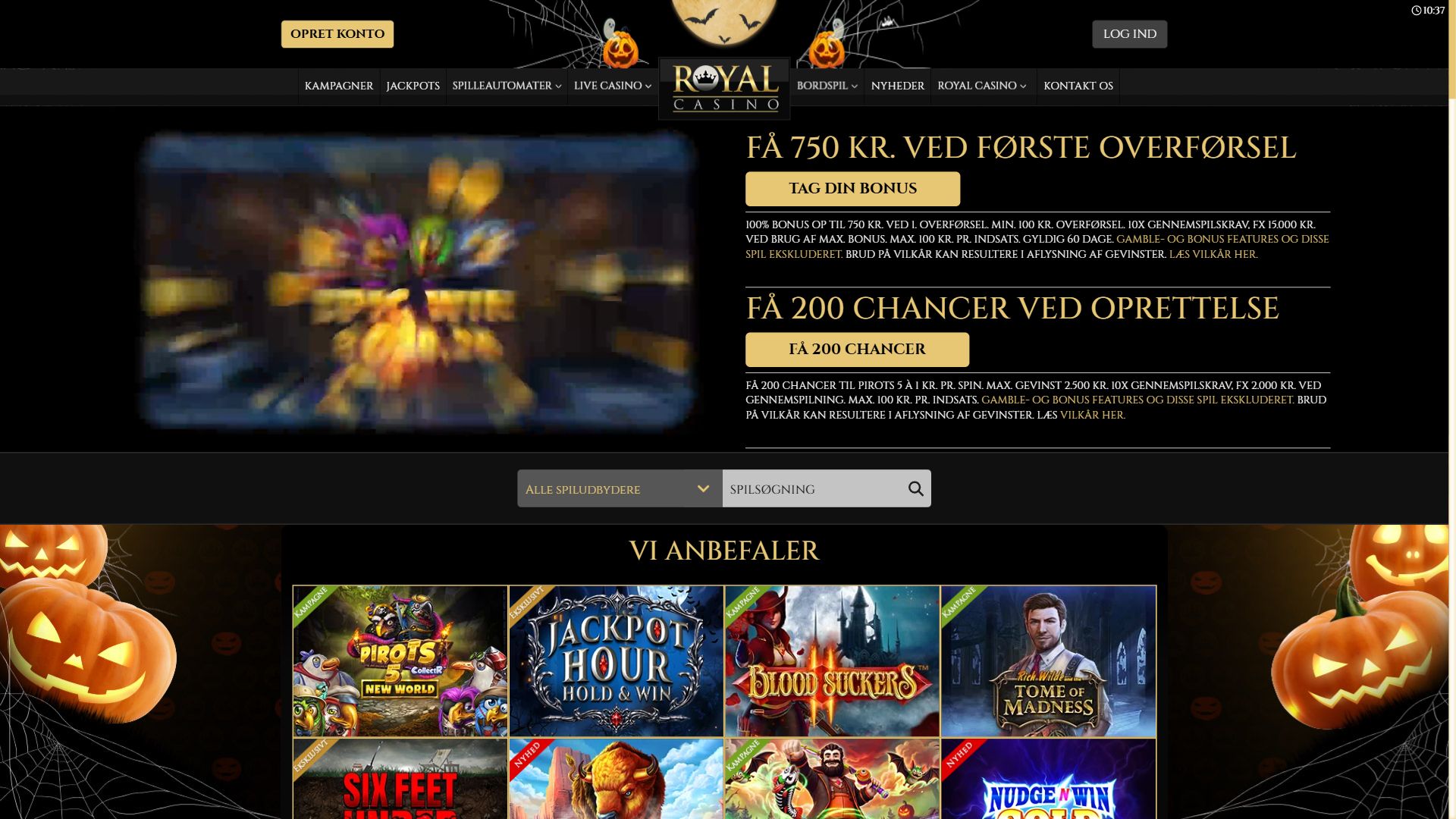 RoyalCasino — Homepage (Desktop)