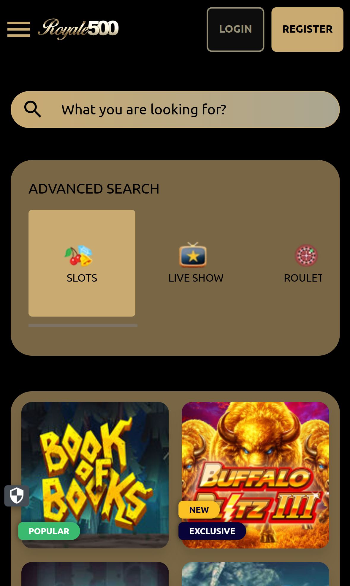 Royale500 — Lobby (Mobile)