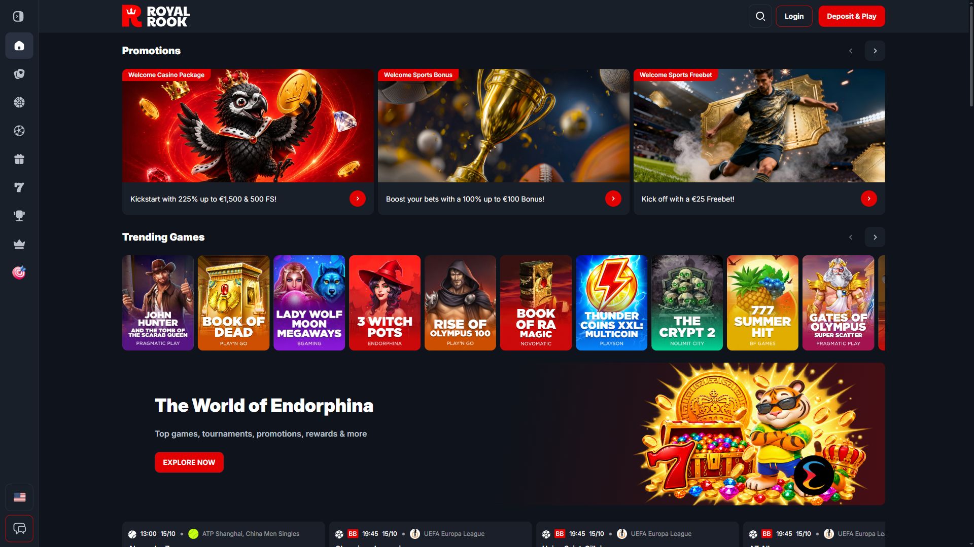 Royal Rook — Homepage (Desktop)