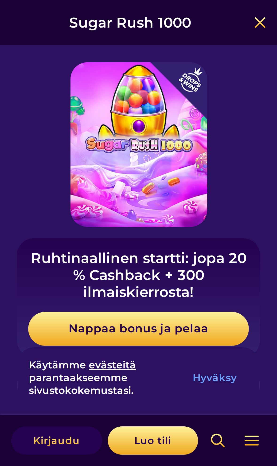 Ruhtinas — Lobby (Mobile)
