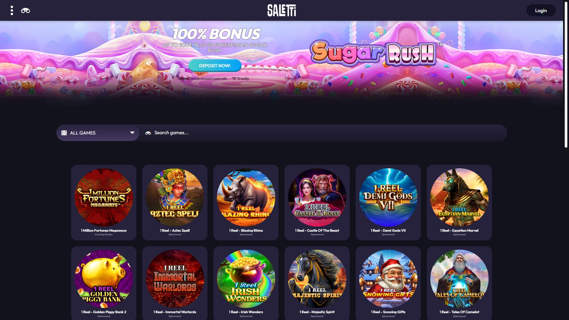 Saletti — Lobby (Desktop)