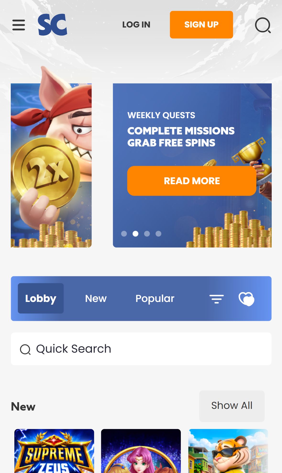 Scatters — Lobby (Mobile)