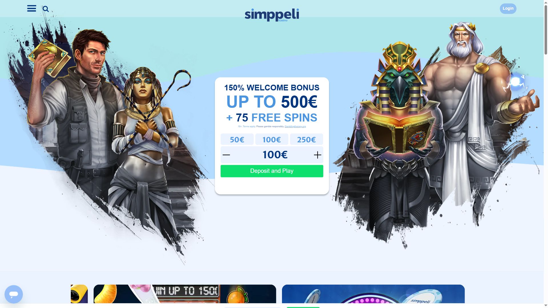 Simppeli — Lobby (Desktop)