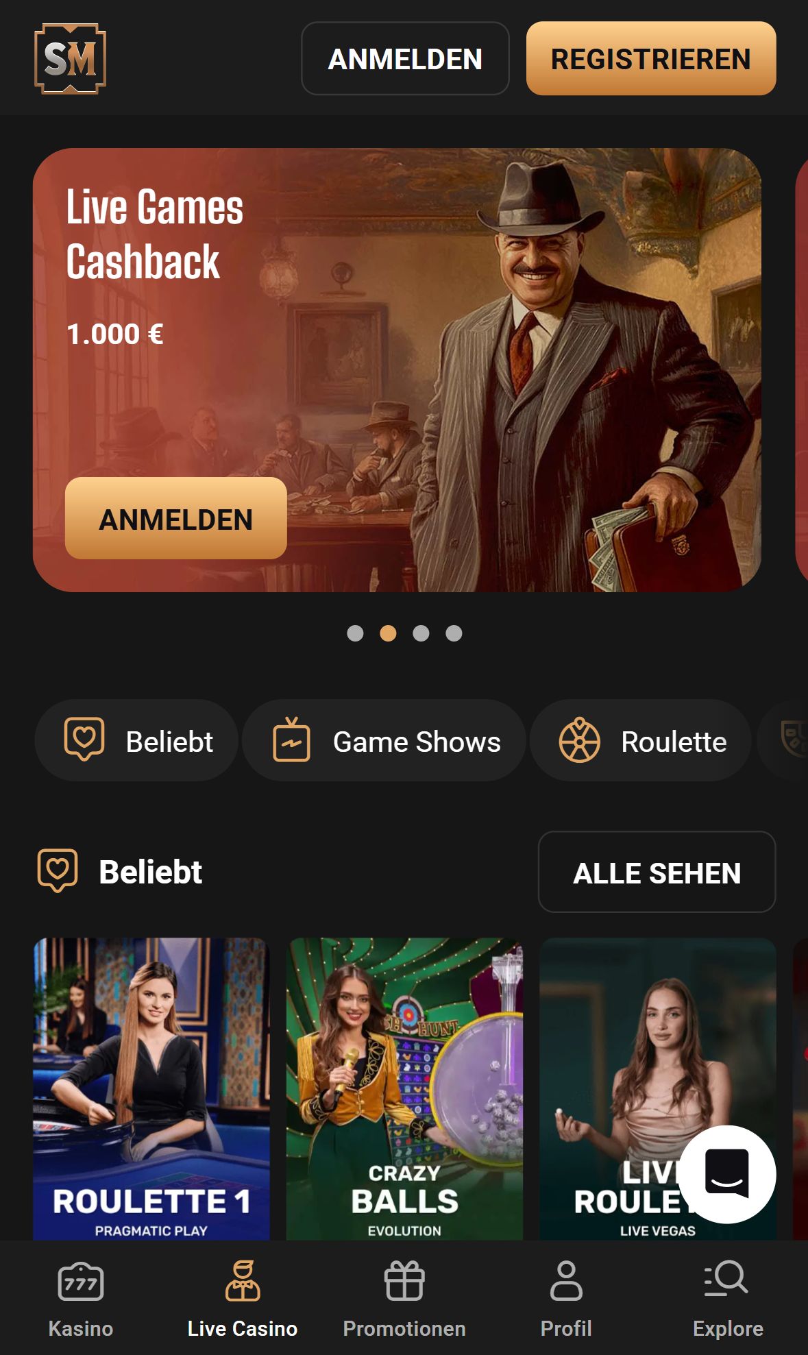 Slot Mafia — Startseite (Mobil)