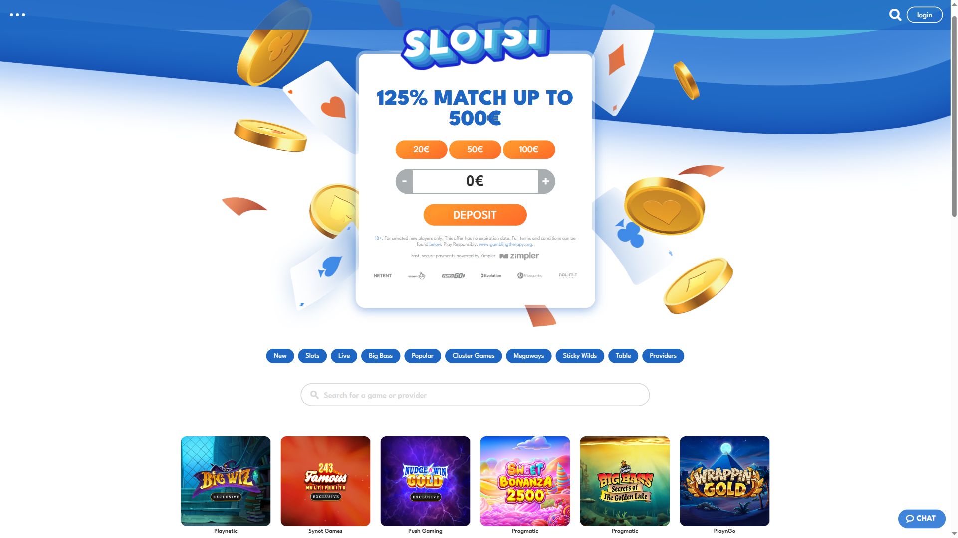 Slotsi — Lobby (Desktop)