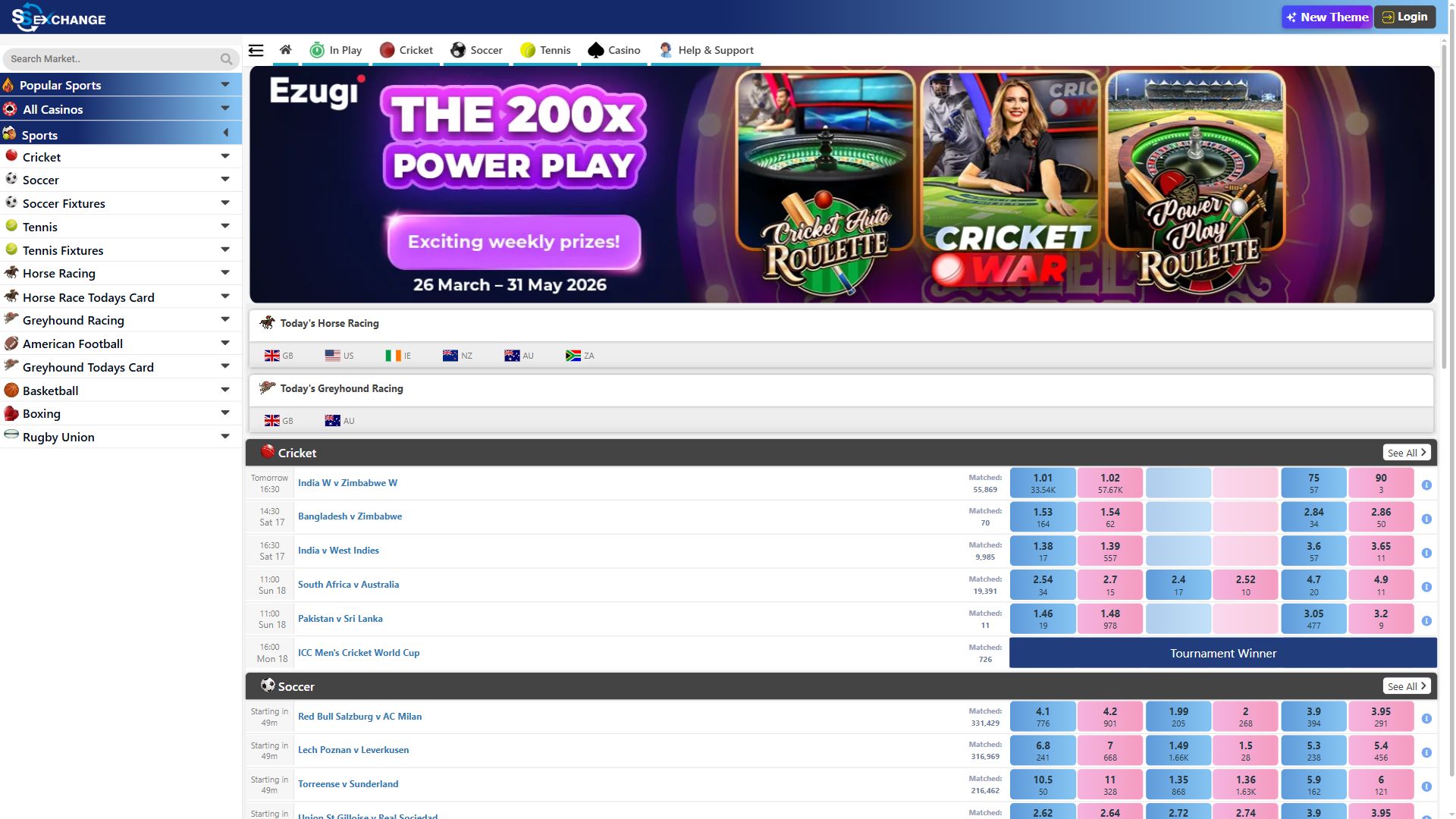 SsexChange — Homepage (Desktop)