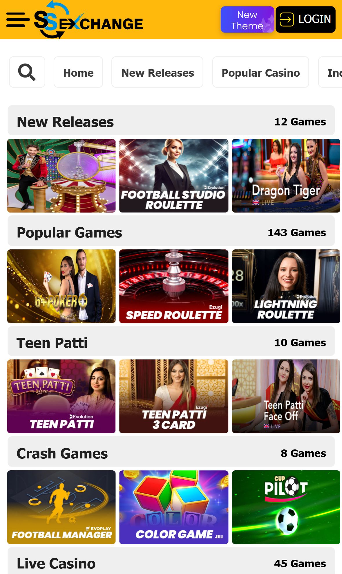 SsexChange — Lobby (Mobile)
