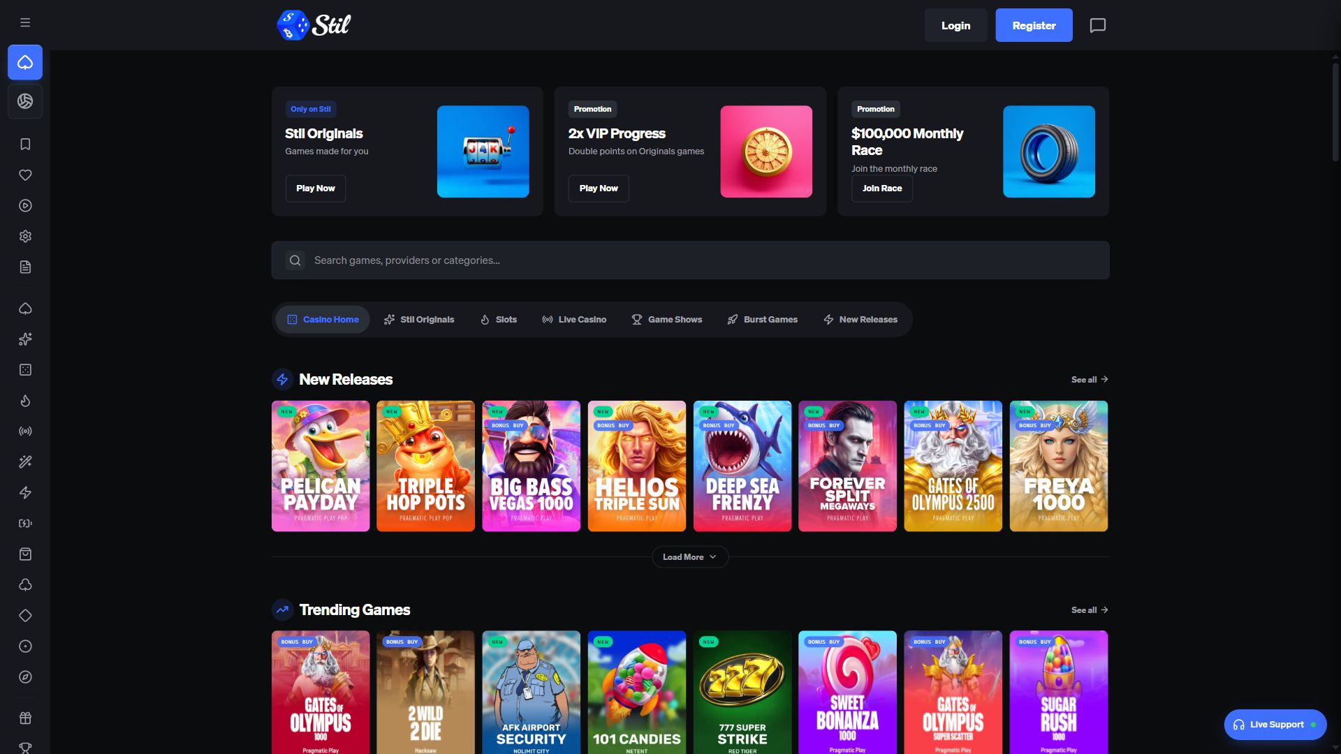 Stil — Lobby (Desktop)