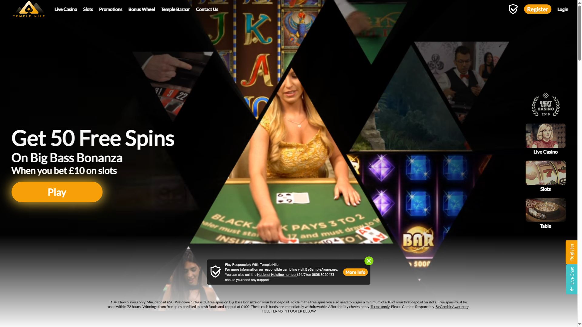 Templenile — Homepage (Desktop)