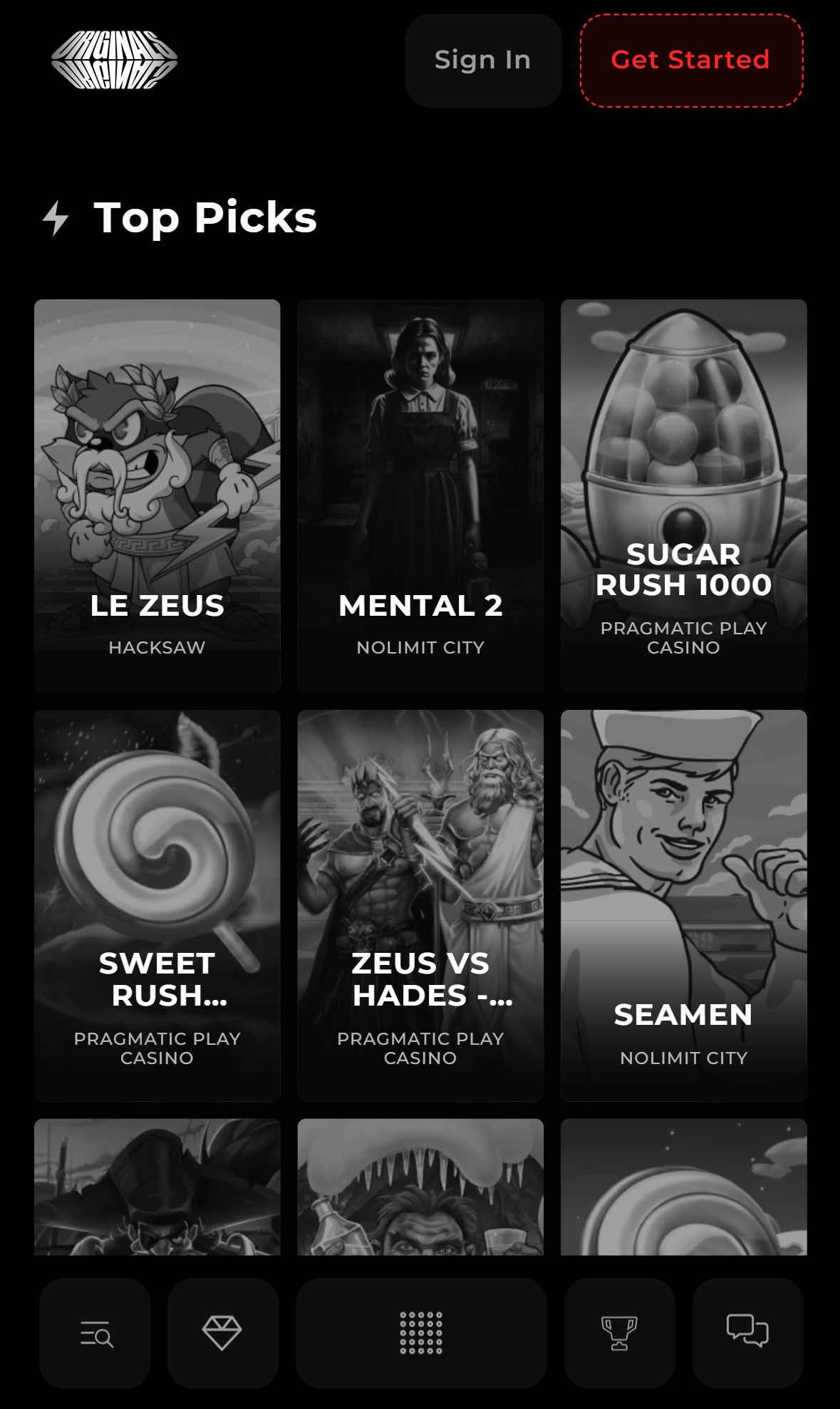 Originals — Lobby (Mobile)