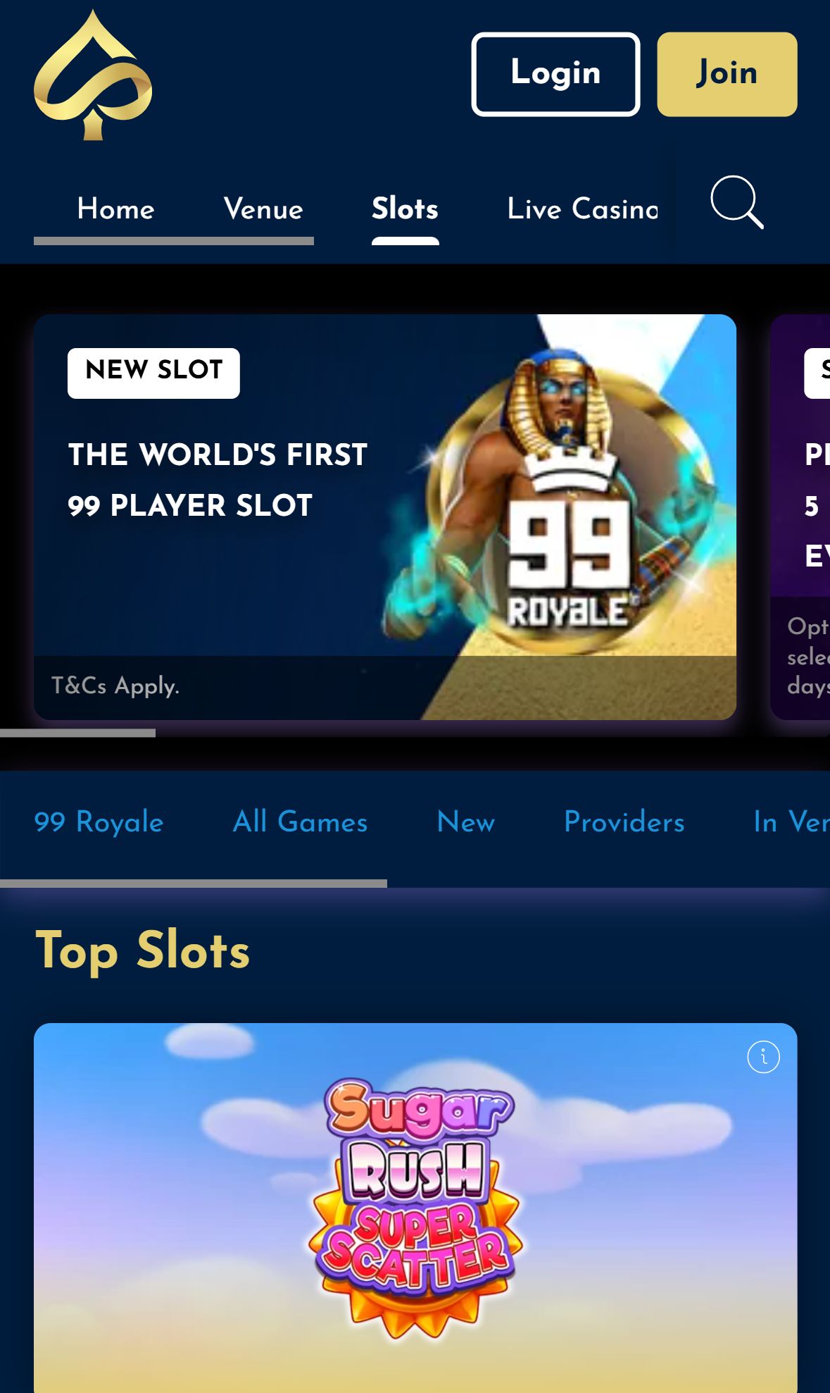 The Vic — Homepage (Mobile)