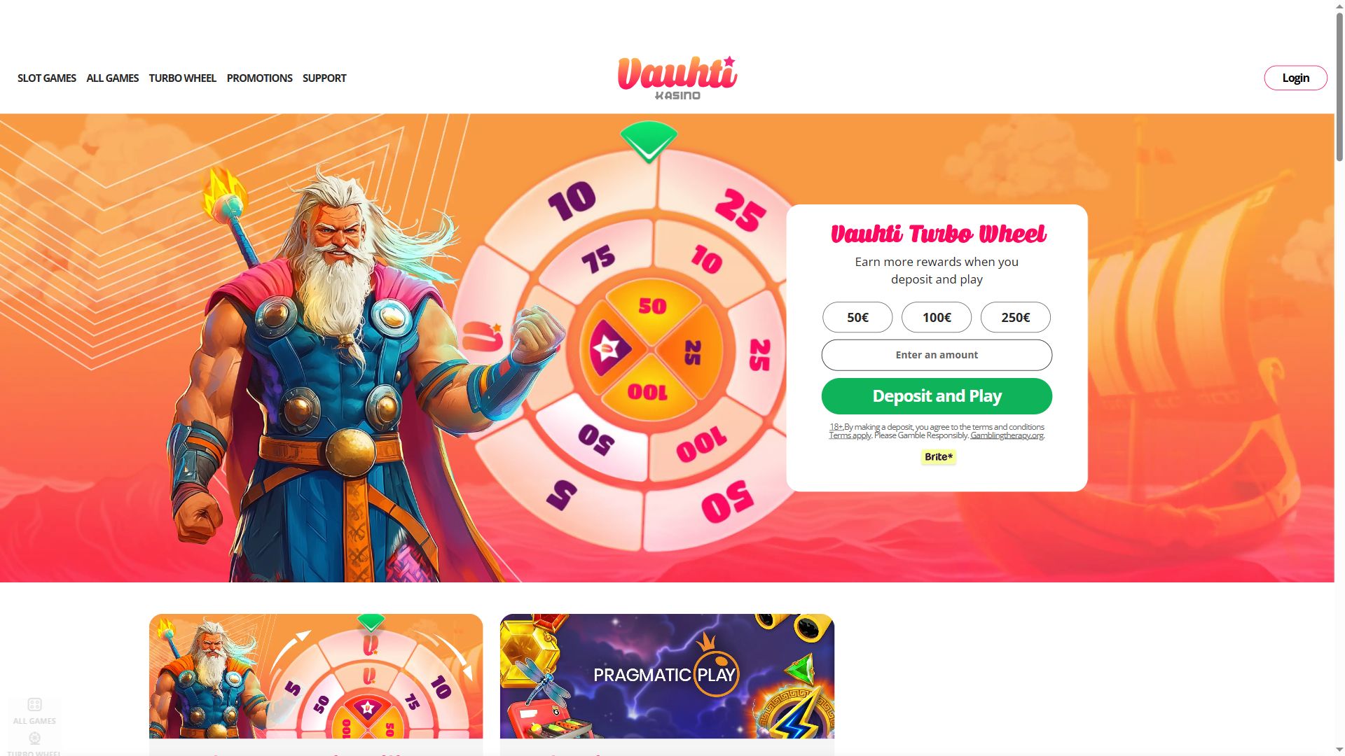 Vauhti — Lobby (Desktop)