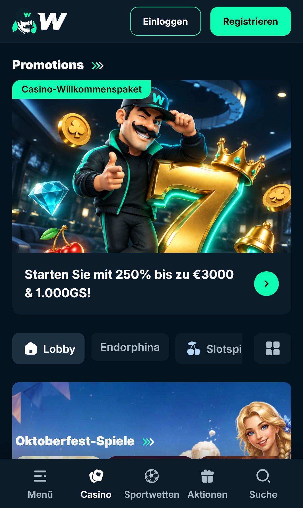 Wallacebet — Startseite (Mobil)