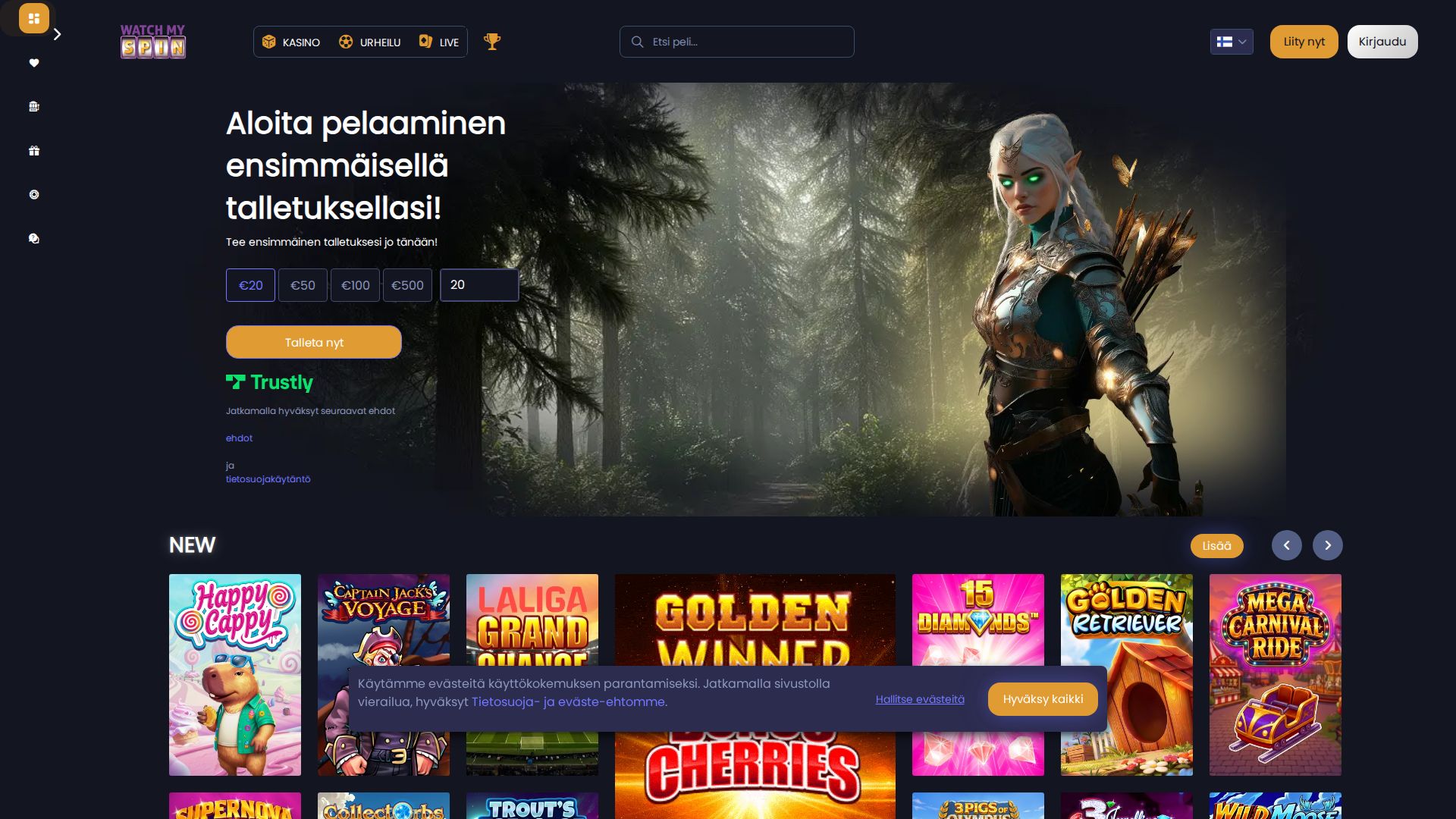 Watch My Spin — Homepage (Desktop)