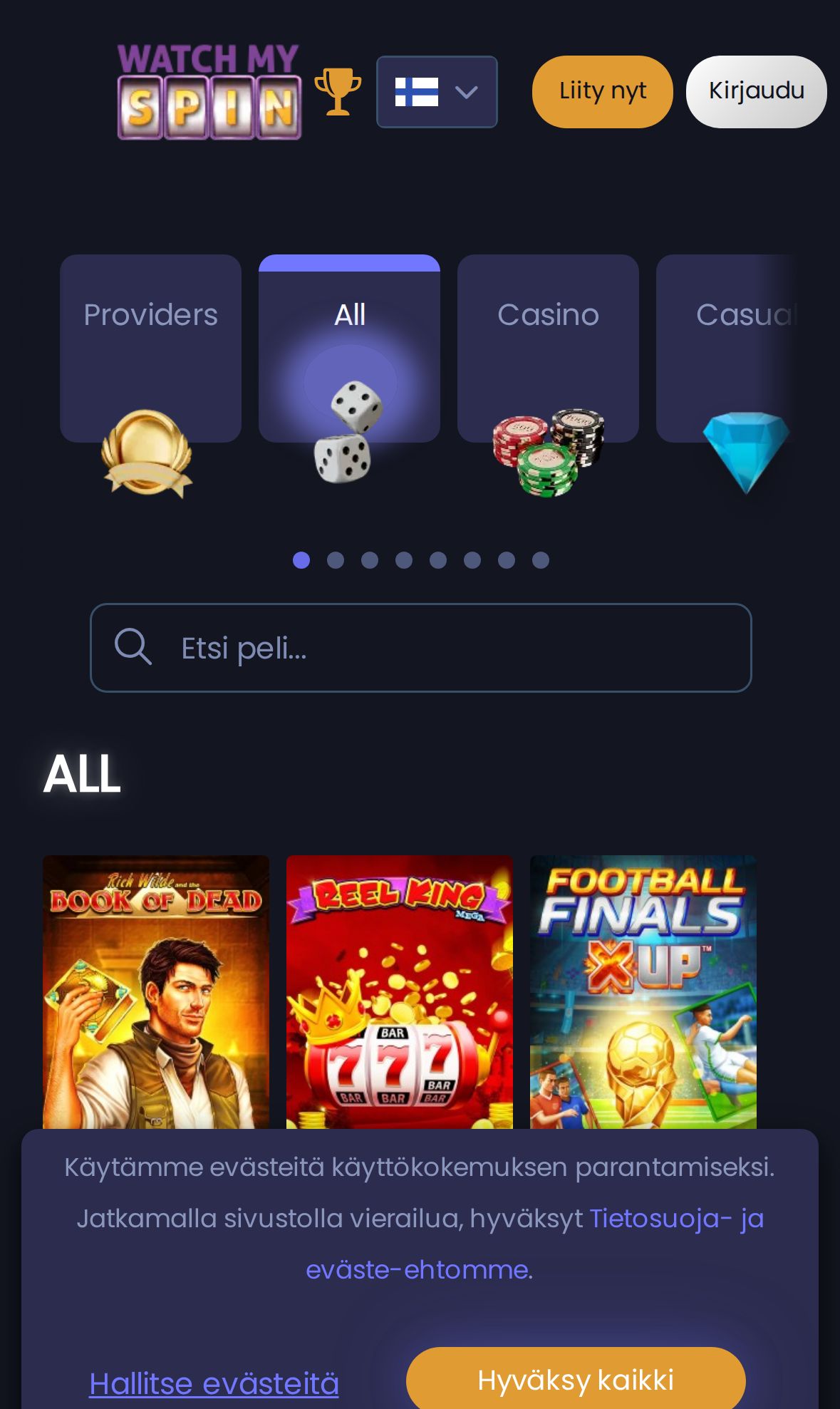 Watch My Spin — Lobby (Mobile)