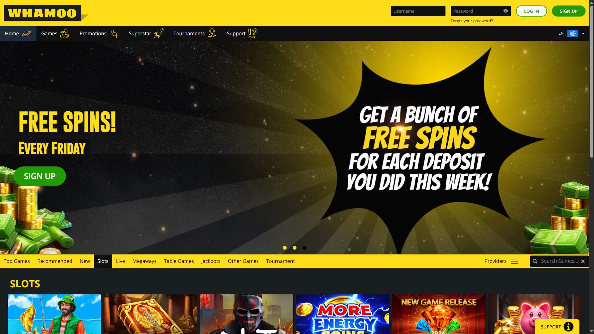 Whamoo — Lobby (Desktop)