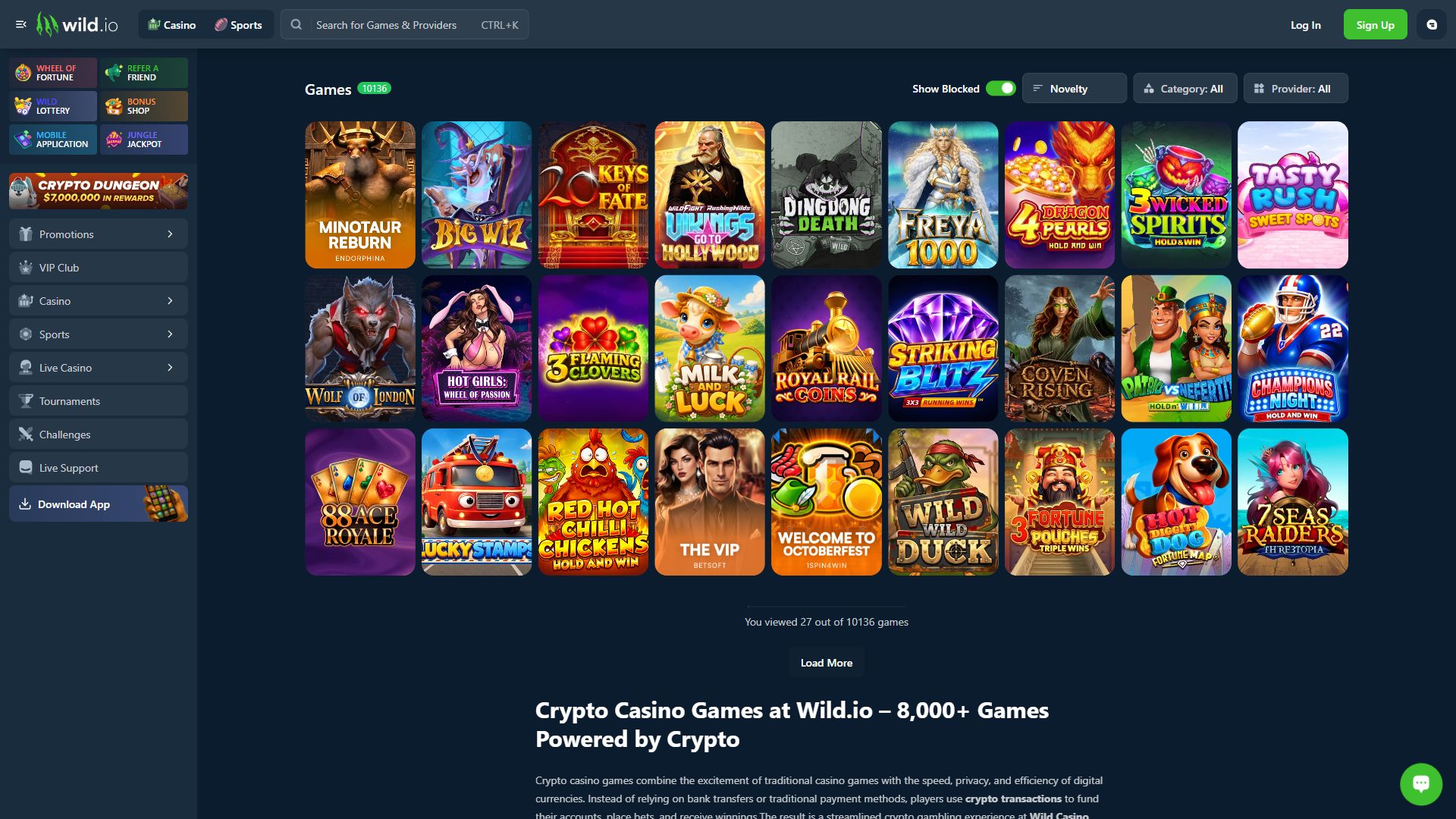 Wild.io — Lobby (Desktop)