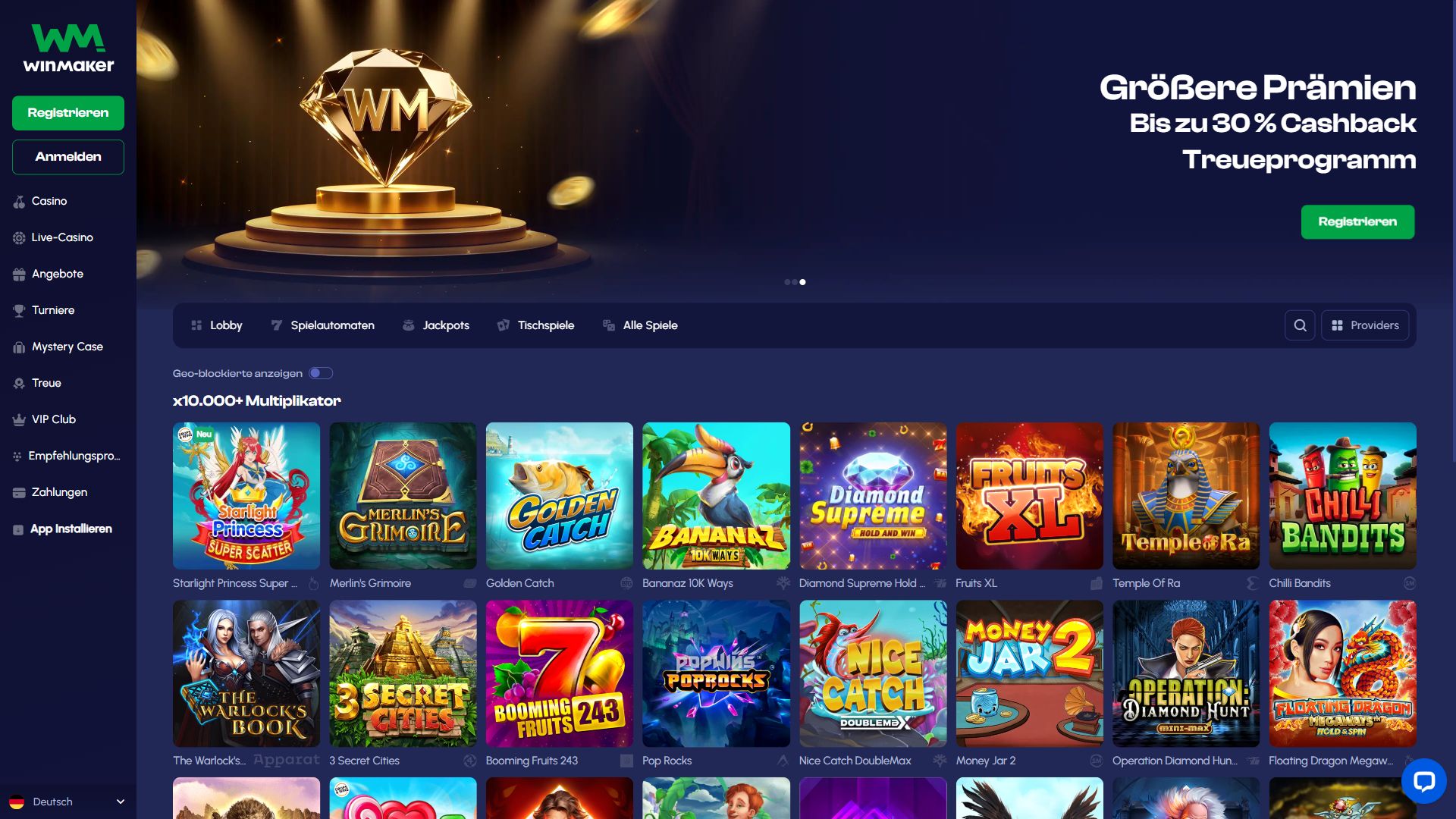 Winmaker — Lobby (Desktop)