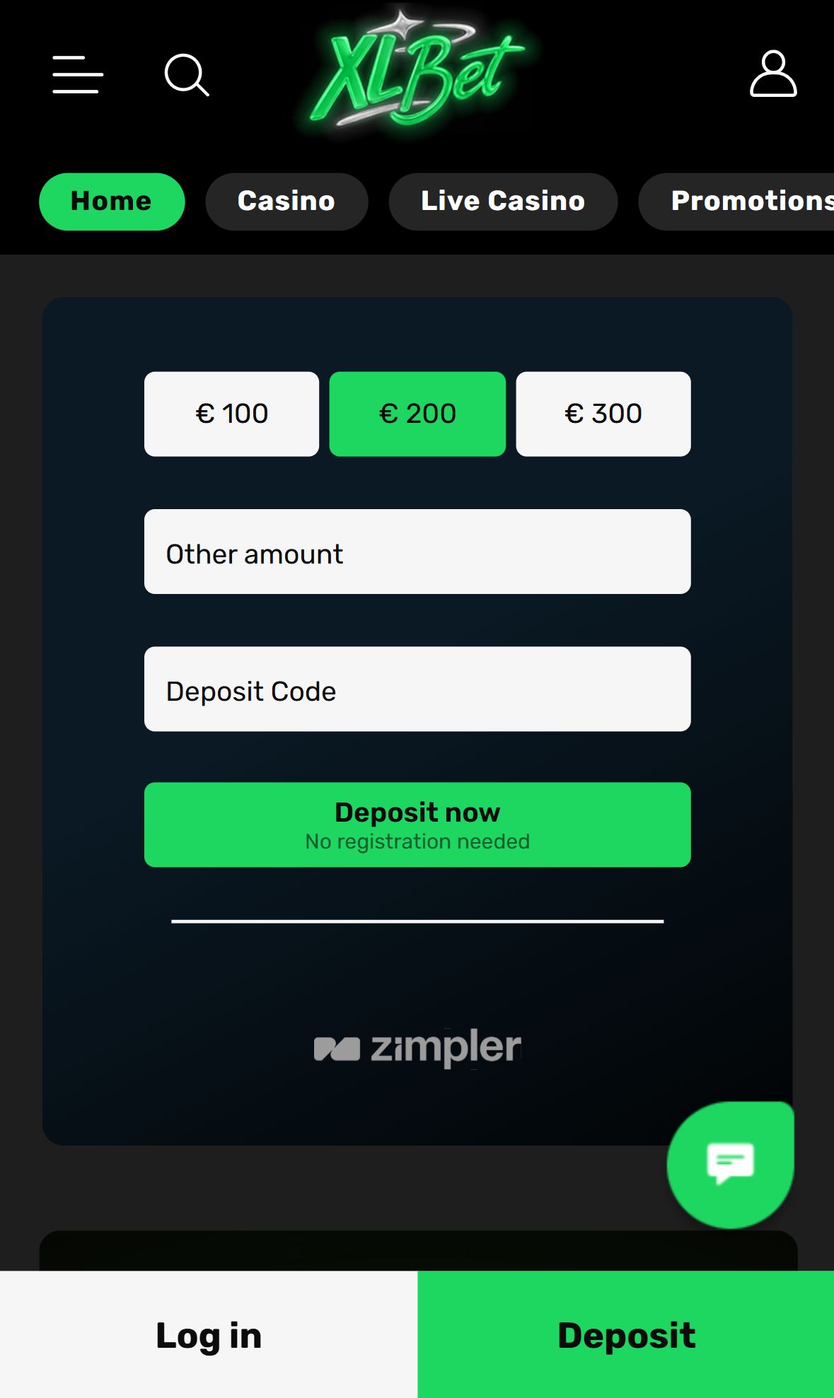 Xlbet — Homepage (Mobile)