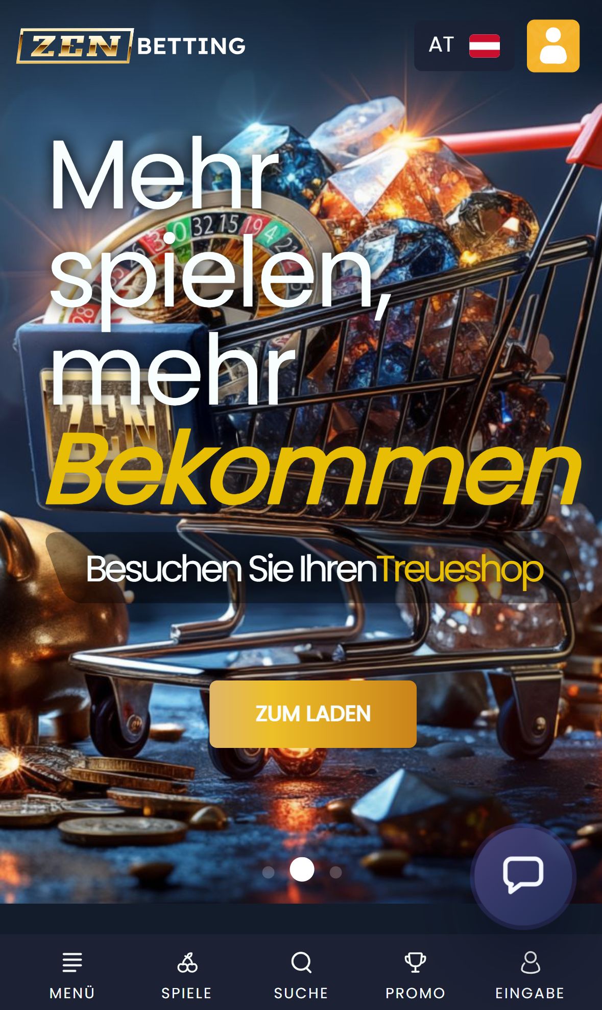 ZenBetting — Startseite (Mobil)